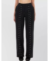 ROTATE BIRGER CHRISTENSEN - Lace-Up Wide Leg Sports Trousers - Lyst