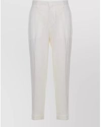 Briglia 1949 - Virgin Wool Straight-Leg Tailored Trousers - Lyst