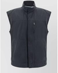 MM6 by Maison Martin Margiela - Urban Double Woven Vest With Denim Back - Lyst