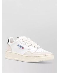Autry - Leather Low-Top Lace-Up Sneakers - Lyst