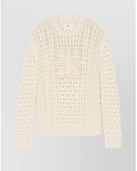 Givenchy - Cable-Knit Cotton Crew-Neck Sweater - Lyst