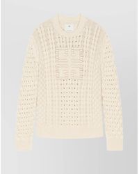 Givenchy - Cable-Knit Cotton Crew-Neck Sweater - Lyst