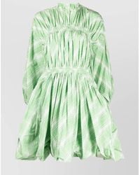 Jil Sander - Plaid-Check Pattern Mini Dress - Lyst