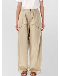 Loewe - Panelled Trousers Mid Waist Relaxed Fit - Lyst