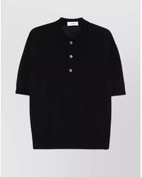 Lardini - Knitted Short-Sleeve Polo Shirt - Lyst