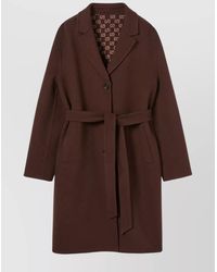 Gucci - Silk And Wool Reversible Coat - Lyst