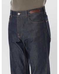Lanvin - Denim Straight-Leg Trousers - Lyst