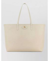 Burberry - Leather Reversible Shoulder Bag Top Handles - Lyst