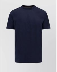 BOSS - Ribbed Crew-Neck Cotton T-Shirt - Lyst