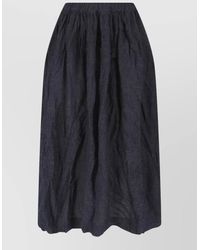 Daniela Gregis - Wool Midi Skirt Full Silhouette - Lyst