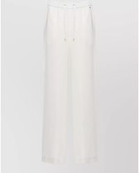 Herno - Straight Leg Trousers Wide Cut Side Pockets - Lyst