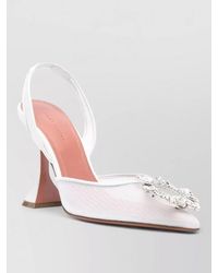 AMINA MUADDI - Begum Slingback Pumps Pointed Toe Embellishment - Lyst