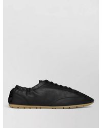 Saint Laurent - "Lewis" Leather Sneakers - Lyst