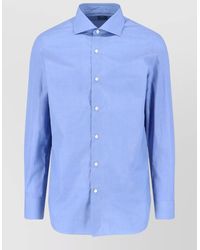 Finamore 1925 - Casual Shirt Spread Collar Long Sleeves - Lyst