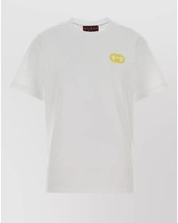Gucci - Cotton Crew Neck Short Sleeve T-Shirt - Lyst