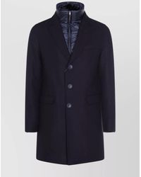 Herno - Tailored Wool Coats With Notched Lapels - Lyst