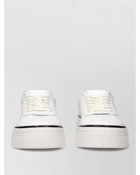 Jil Sander - Leather Platform Low-Top Sneakers - Lyst