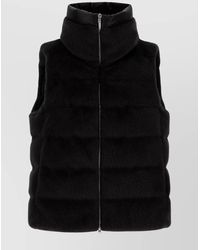 Herno - Eco Fur Quilted Padded Gilet - Lyst