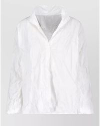 Daniela Gregis - Long Sleeve Collared Casual Crinkled Shirt - Lyst