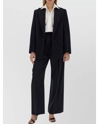 Victoria Beckham - Oversize Notched Lapels Jacket With Back Vent - Lyst