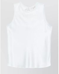 Forte Forte - Smooth Round Neck Satin Top With Keyhole - Lyst