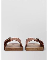 Isabel Marant - Studded Leather Slide Sandals - Lyst