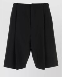 The Row - Wool Tailored Bermuda Shorts - Lyst