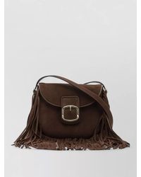 Santoni - Calf Leather Small Crossbody Bag - Lyst