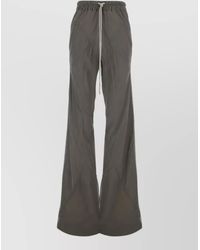 Rick Owens - Silk Paneled Flared Trousers - Lyst