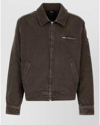 A.P.C. - Denim Single Breasted Coat - Lyst
