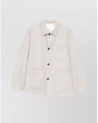 Lardini - Wool Cashmere Shirt Jacket - Lyst