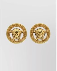 Versace - Medusa '95 Stud Earrings With Greek Key Pattern - Lyst