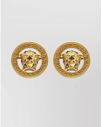 Versace - Medusa '95 Stud Earrings With Greek Key Pattern - Lyst