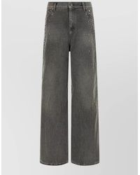 Golden Goose - Journey Wide Leg Jeans Studs Pockets - Lyst