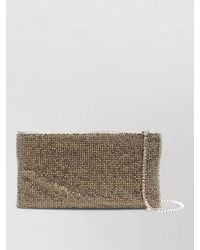 Benedetta Bruzziches - Crystal-Embellished Mesh Clutch Bag - Lyst