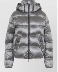 Moncler - Hooded Jacket Long Sleeves Quilted Finish Cuffs - Lyst