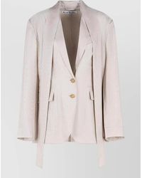 Acne Studios - Tailored Cupro Blazer Single Breasted - Lyst