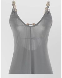 Eres - Sculptural Beach Dress Maxi Backless Beads - Lyst