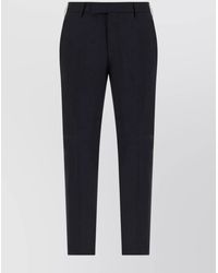 PT Torino - Virgin Wool Straight-Leg Tailored Trousers - Lyst