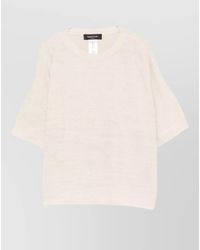 Fabiana Filippi - Shimmer Cotton-Blend Short-Sleeve T-Shirt - Lyst
