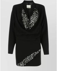 Isabel Marant - Crepe Sequined Mini Dress - Lyst