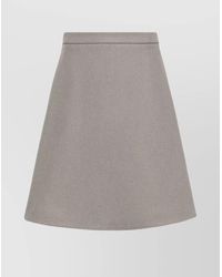 Ami Paris - Wool-Blend Knitted Midi Skirt - Lyst