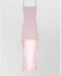 Courreges - Crepe Midi Dress - Lyst