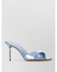 Paris Texas - Lidia Leather Mules Stiletto Heel Metallic - Lyst