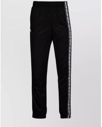 Lacoste - Cuffed Trousers With Elastic Waistband And Side Stripe - Lyst