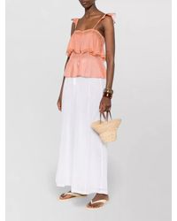 forte_forte - Silk Wide-Leg Trousers - Lyst