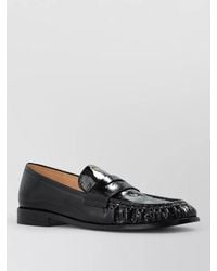 Furla - Patent Leather Gathered Loafers - Lyst