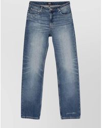 A.P.C. - Denim High-Rise Straight-Leg Jeans - Lyst