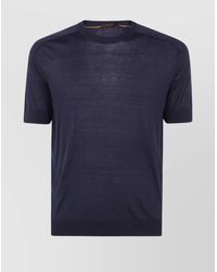 Moorer - Silk Short-Sleeve Sweater - Lyst