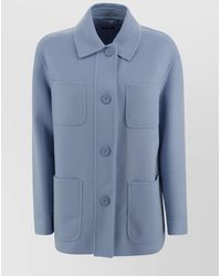 Max Mara - Collared Long Sleeves Patch Pockets Jacket - Lyst